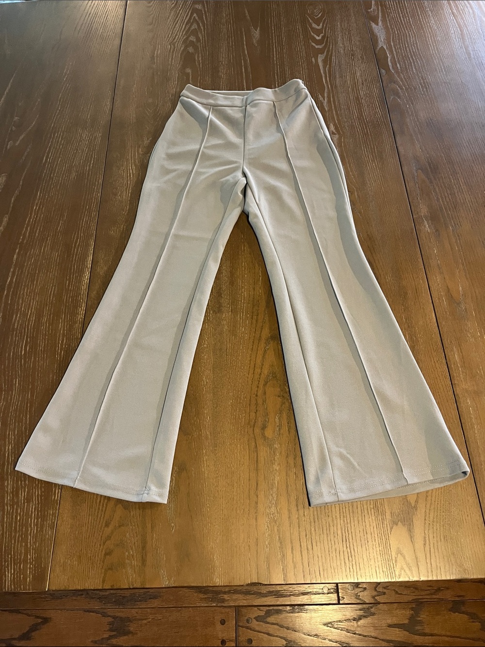 Light Gray Flare Pants